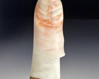 Sherman Chaddlesone Kiowa Alabaster Sculpture Native American Art Statue 1988