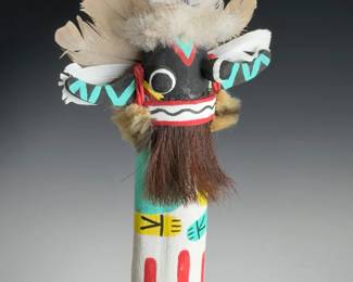Vintage Hopi Katsina Putsqatihu Flat Doll Cottonwood Root Hand Carved 5"
