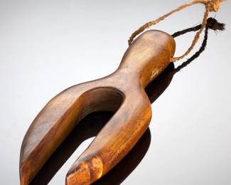 Hawaiian Koa Wood Pāhoa ʻOilua Double Dagger Hand-Carved by Lynn Gephart