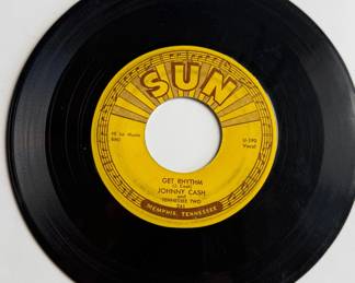 Vintage 45 RPM Record Lot Elvis Presley Johnny Cash Sun Records Beach Boys