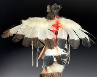 Navajo Eagle Dancer Kachina Doll by Spencer - Hand Carved Native American Art