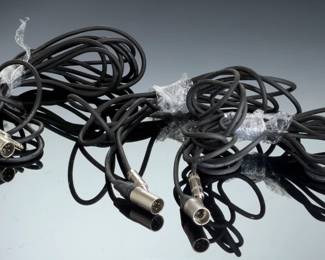 VTG Audio XLR to 1/4" Pro Cables Lot of 3 - USA Made Neutrik Connectors