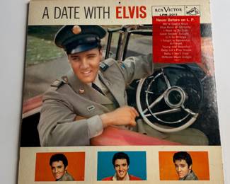 Elvis Presley A Date With Elvis LP 1959 LPM-2011 Gatefold 1960 Calendar Vinyl