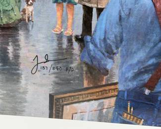 Thomas Kinkade Main Street Courthouse Signed Limited Edition Print COA