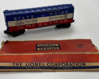 Lionel Postwar 6464-275 Bangor & Aroostook State of Maine Boxcar & Paper