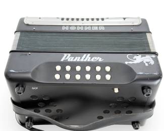 Hohner Panther Diatonic Button Accordion GCF Key Matte Black