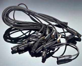 10pc Neutrik XLR Patch Cable Lot - Professional Audio Microphone Cables USA