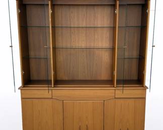 Skovby Danish Modern Teak China Cabinet SM303T Display Hutch Mid-Century