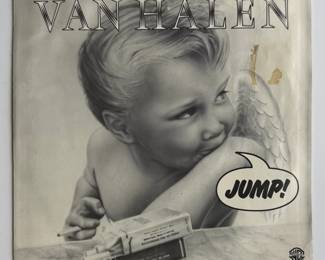 Vintage Rock Punk & Hip Hop 7" Vinyl Record Lot Van Halen Rush Devo Promo