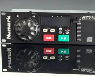 Numark CDN25+G Professional DJ Karaoke Dual CD Player Rackmount System