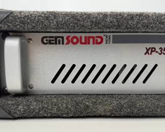 Gem Sound XP-350 Professional Power Amplifier in Carpeted Road Case