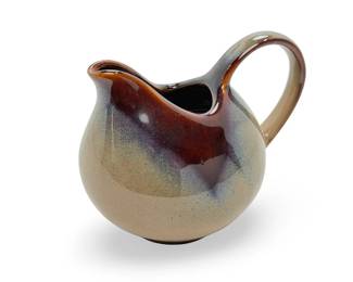 Mid-Century Modern Art Pottery Pitcher - Camark USA C-384 Drip Glaze Creamer