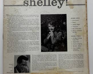 Shelley Fabares Shelley! Vinyl LP 1962 Colpix CP 426 Johnny Angel Mono Pressing