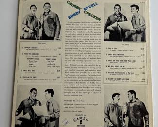 Bobby Rydell & Chubby Checker 1961 Cameo C-1013 Vinyl LP Monarch Pressing