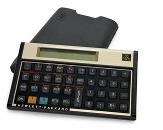 Vintage HP 12c Financial Calculator with Slip Case - Hewlett-Packard RPN
