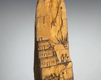 Sam Lucas Hopi Carving Second Mesa AZ Cottonwood Cliff Dwelling Pueblo Art