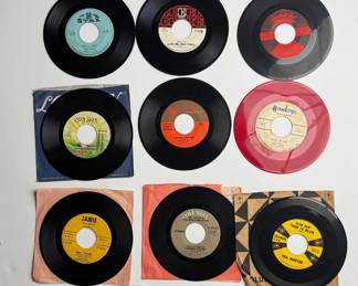 Vintage 45 RPM Vinyl Lot (14) Hendrix Doors Stones Rare Red Vinyl Jerry Hart