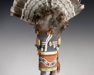 Hopi Katsina Kachina Doll by Alrye Polequaptewa - Hand-Carved Cottonwood Signed