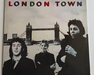 Wings London Town Vinyl LP German Pressing Nick Webb Master Poster Complete