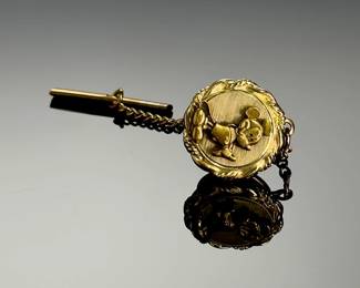 Vintage Mickey Mouse 12K Gold Filled Tie Tack Pin Walt Disney Productions