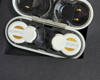 QuietOn Active Noise Cancelling Earplugs - Lot of 2 with Charging Cases