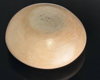 Signed Studio Art Pottery Seed Pot by R. Cula (2014) - Earthy Minimalist Vase