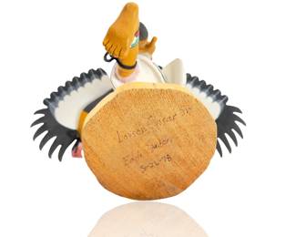 Hopi Larson Onsae Sr. Signed Eagle Dancer Kachina Doll, Vintage 1978