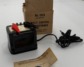 Lionel No. 1033 Multi-Control 90-Watt Transformer with Original Box & Manual