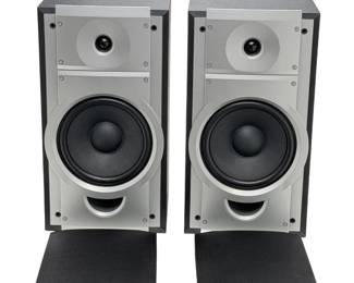 Yamaha NS-AP5700BLF Bookshelf Speakers Pair Silver Black Home Audio