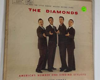 The Diamonds Meet Pete Rugolo LP Mercury MG-20368 Vinyl Record 1958 Jazz Vocal