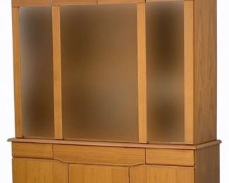 Skovby Danish Modern Teak China Cabinet SM303T Display Hutch Mid-Century