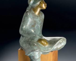 Shirley Thomson-Smith Bronze Sculpture "My Sister" 1985 Ltd Ed 28/35 Native Art