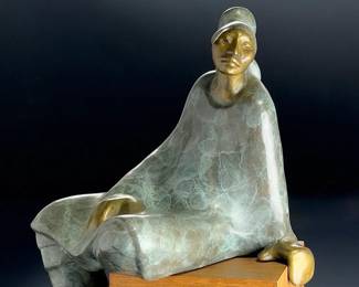 Shirley Thomson-Smith Bronze Sculpture "My Sister" 1985 Ltd Ed 28/35 Native Art