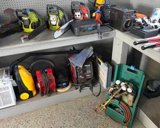 Welder, power tools, lawn and garden tools