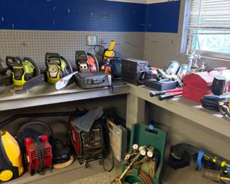 Welder, powertools, chainsaws, Dewalt, Makita, craftsman