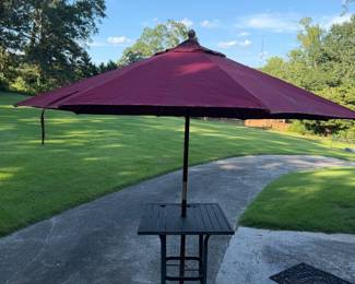 Market Umbrella and table~ Fair Condition