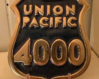 Vintage UNION PACIFIC Big Boy Nose Plate