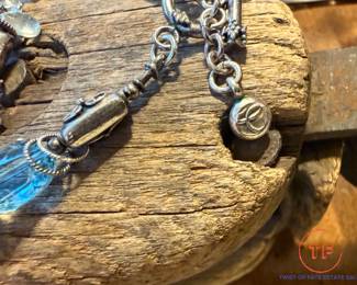 Elisa Ilano Silver and Aquamarine Necklace and Bracelet Set