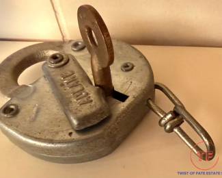 Vintage ADLAKE Railroad Switch Padlock