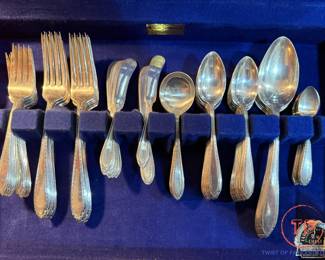 J.S. Co. Sterling Silver Flatware Set