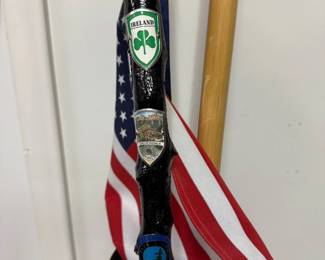 Handmade Irish Themed Walking Cane