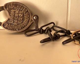 Vintage UNION PACIFIC CS-21 Railroad Lock