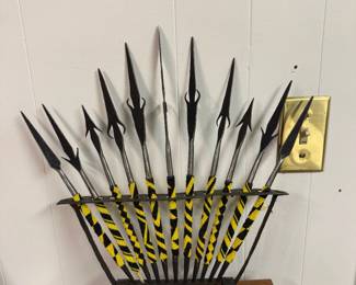 Rwanda Tutsi Intagara Spears Display