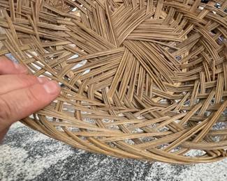 Vintage Wicker Plate Charger / Wall Decor