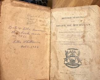 1838 Revised Statutes of the State of Michigan