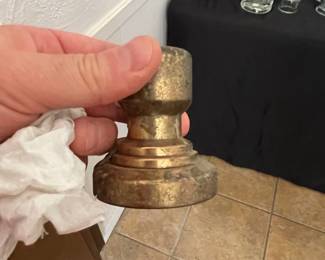 Vintage copper Candlestick Base
