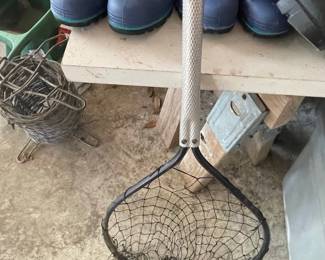 Vintage Aluminum Handle Fishing Landing Net - Possibly Frabill or similar brand