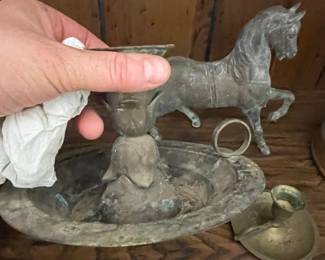 Vintage Cast Metal Horse Figurine