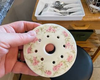 Haviland Porcelain Butter Dish Strainer Insert
