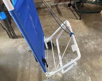 Mac Sports Beach Day Lounge Chair Wagon Combo Cart
